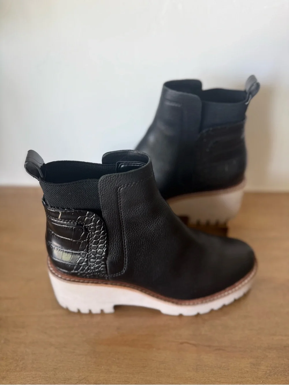 Dolce Vita Black Leather Chelsea Boots